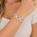  Sophia Open Circle Link Stretch Bracelet