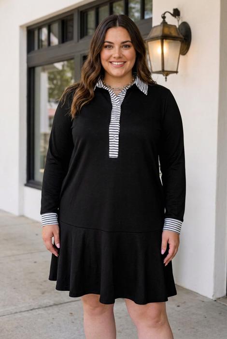 Sophie Ruffle Hem PLUS Dress