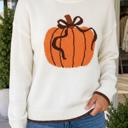  Stacie Pattern Casual Pullover Sweater