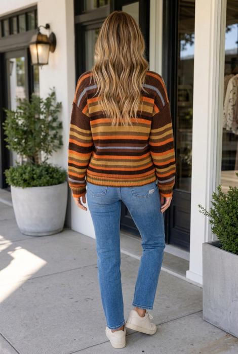 Stefany Shoulder Casual Shift Sweater