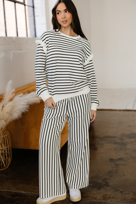 Stella Trim Drop Shoulder Lounge Set