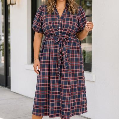 Stella Waist Short Sleeve PLUS Dress