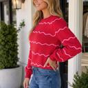  Stellah Shift Pullover Sweater Long Sleeve Top
