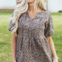  Stephanie Puff Sleeve Babydoll Top