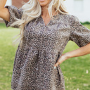  Stephanie Puff Sleeve Babydoll Top