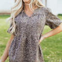  Stephanie Puff Sleeve Babydoll Top