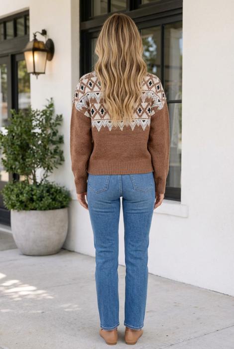 Stormi Shoulder Casual Pullover Sweater