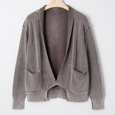 Sunny Patchwork Knit Open Sweater