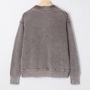  Sunny Patchwork Knit Open Sweater