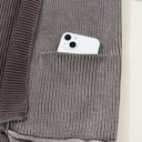  Sunny Patchwork Knit Open Sweater