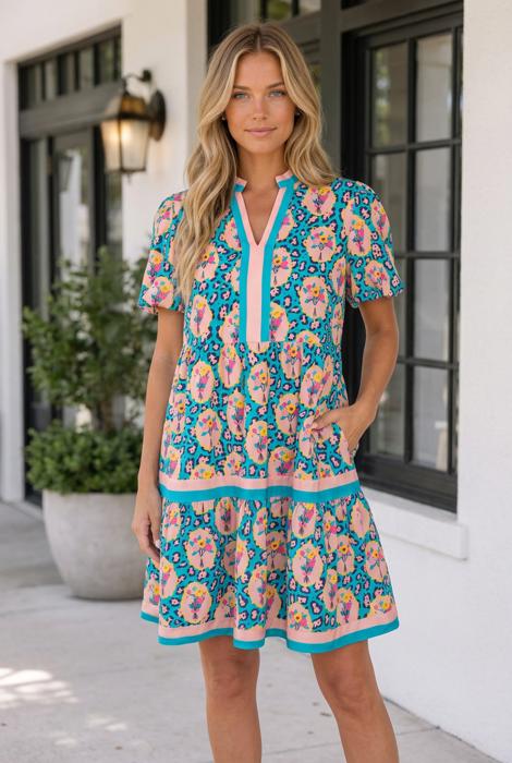 Susan Floral Short Dress