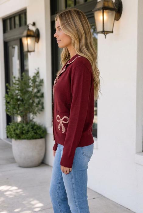 Susana Long Sleeve Knit Cardigan