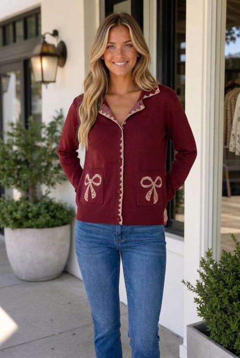 Susana Long Sleeve Knit Cardigan