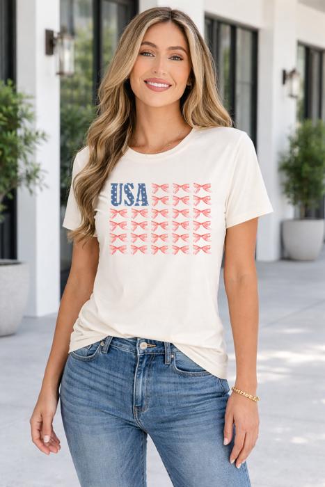 Sylvie Bow Flag Tee