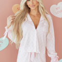 Pink Large Talia Ties 2pcs Pajama Set