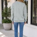  Taliya Mallard Patchwork Mock Pullover