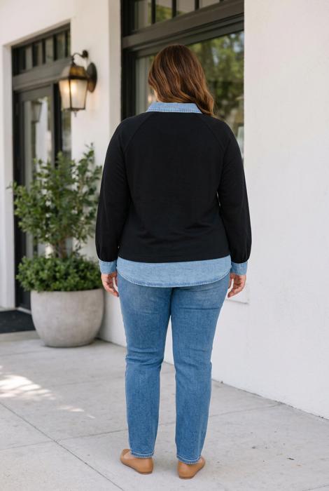 Tania Long Sleeve Blouse Long Sleeve PLUS Top