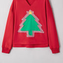 Taraette Patched Drop Shoulder Sweatshirt