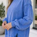  Tatiana Hem Loose Tunic Sweatshirt