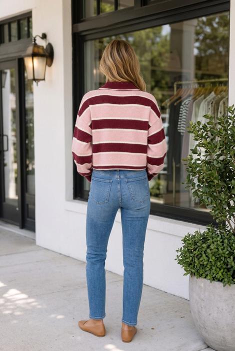 Tatiania Casual Knit Sweater Long Sleeve Top