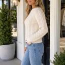 Teagan Shoulder Cable Knit Sweater