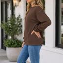  Teresa Textured Drop Shoulder Pullover