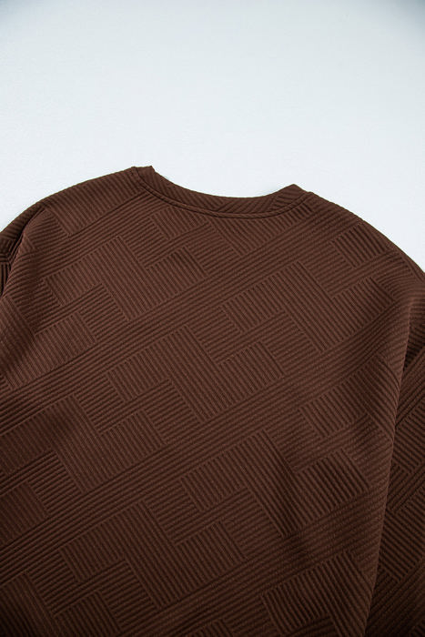 Teresa Textured Drop Shoulder Pullover