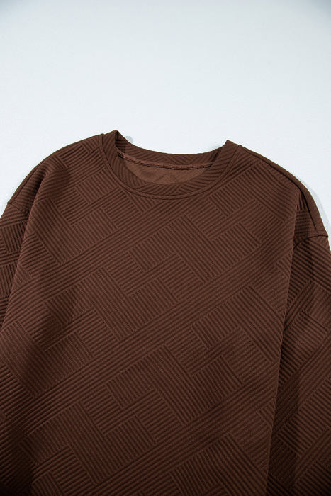 Teresa Textured Drop Shoulder Pullover