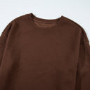  Teresa Textured Drop Shoulder Pullover