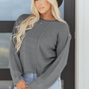  Tessa Patchwork Drop Shoulder Sweater