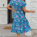  Tessa Tie Belted Long Dress