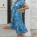  Tessa Tie Belted Long Dress