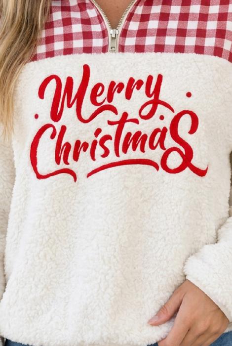 Thaliah Merry Christmas Baggy Sweatshirt