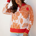  Theaella Zip Collared Pullover Sweater