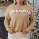  Theresa Detail Christmas Dolman Sweater