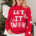 Red Dahlia Large Tiffany Christmas Holiday Loose Sweater