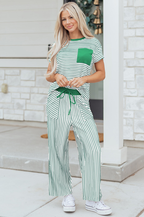 Tilly Stripe Tee & Pants Set