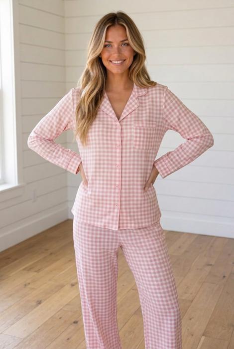 Toni Pajama Pant Set Long Sleeve Top