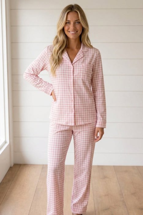 Toni Pajama Pant Set Long Sleeve Top