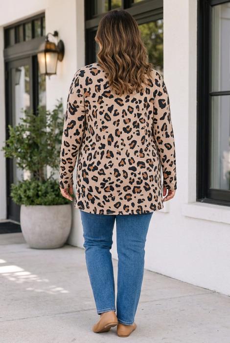 Trisha Long Sleeve Tunic PLUS Cardigan