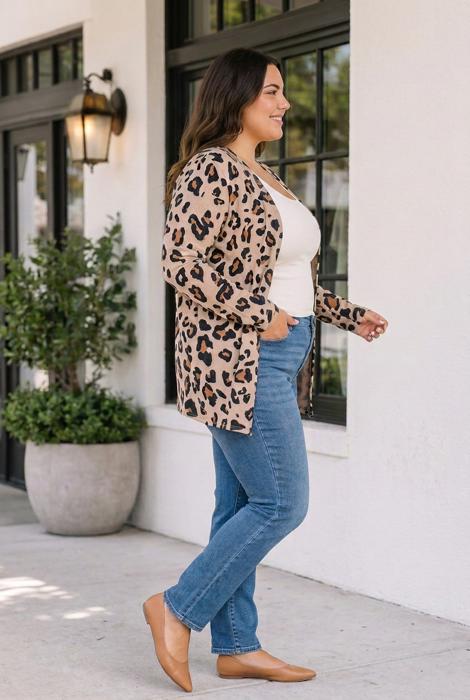 Trisha Long Sleeve Tunic PLUS Cardigan