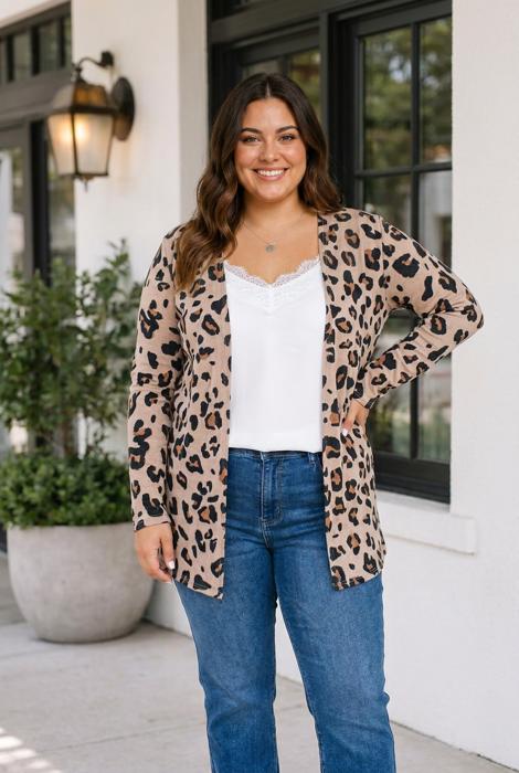 Trisha Long Sleeve Tunic PLUS Cardigan