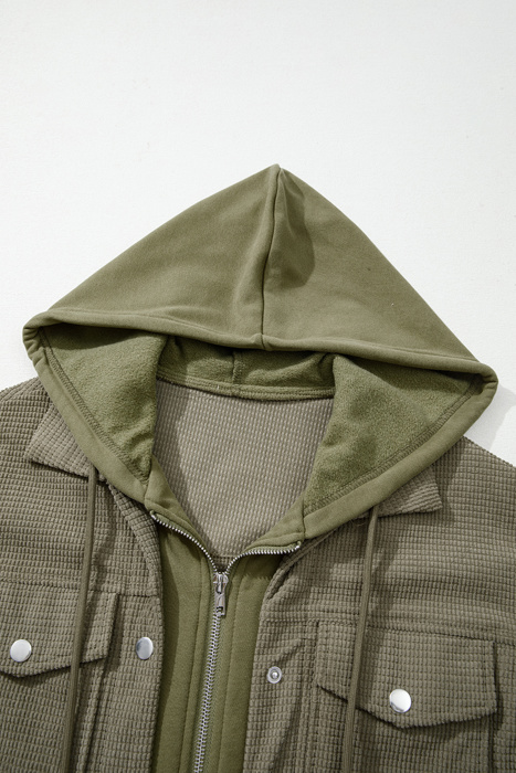 Undine Knit Textured Hooded Jacket