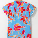  Vada Floral Pompom Trim Flutter Sleeve Blouse