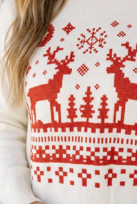 Valentena Reindeer Christmas Casual Sweater