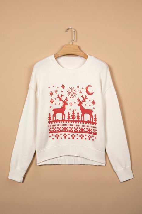 Valentena Reindeer Christmas Casual Sweater