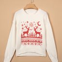 Valentena Reindeer Christmas Casual Sweater