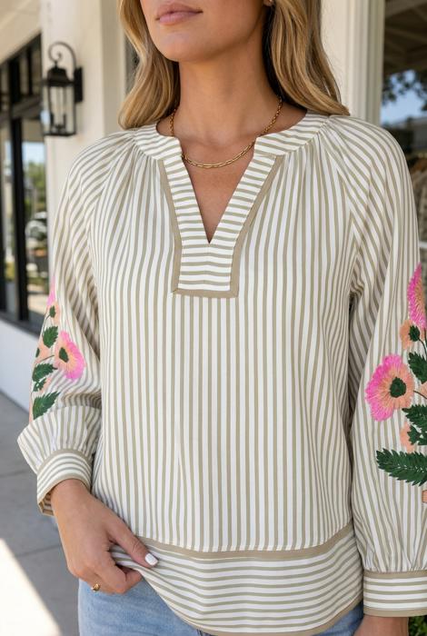 Valeria Sleeve Blouse Long Sleeve Top