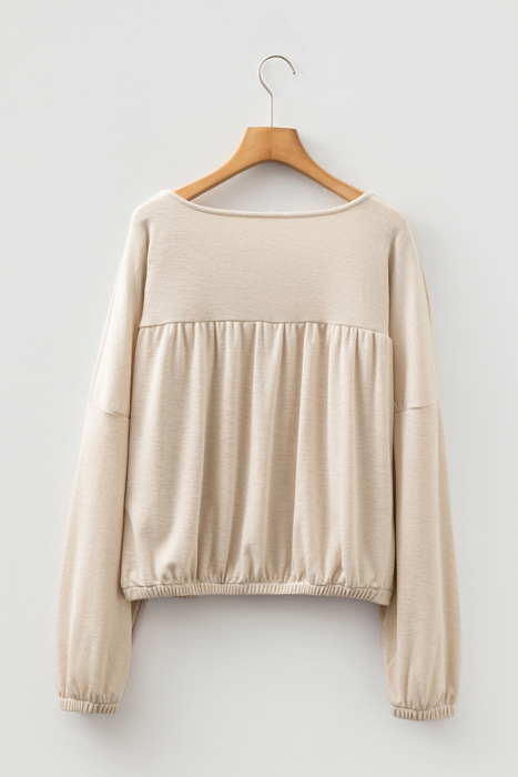 Veda Sleeve Knit top Long Sleeve Top