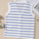  Veda V Neck Gold Buttons Elegant Sweater Vest